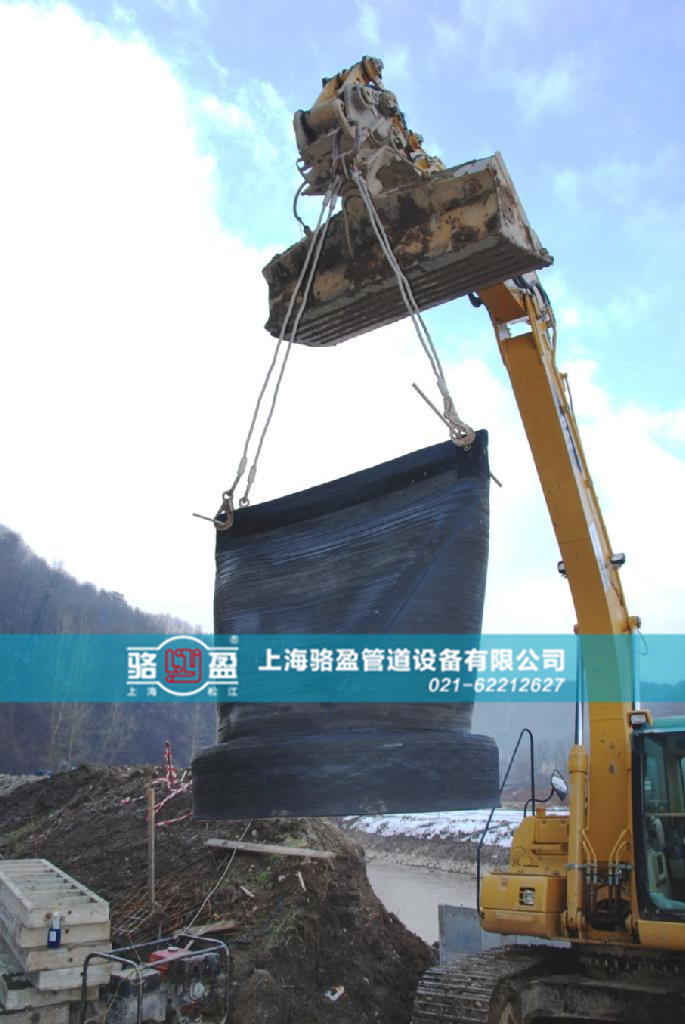 大口徑橡膠法蘭式<a href=http://m.xbkjo.com/ target=_blank class=infotextkey><a href=http://m.xbkjo.com target=_blank class=infotextkey>鴨嘴閥</a></a>安裝圖